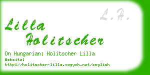 lilla holitscher business card